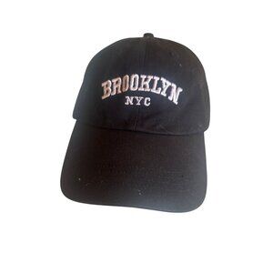 Brooklyn NYC Black Adjustable Baseball Cap Hat